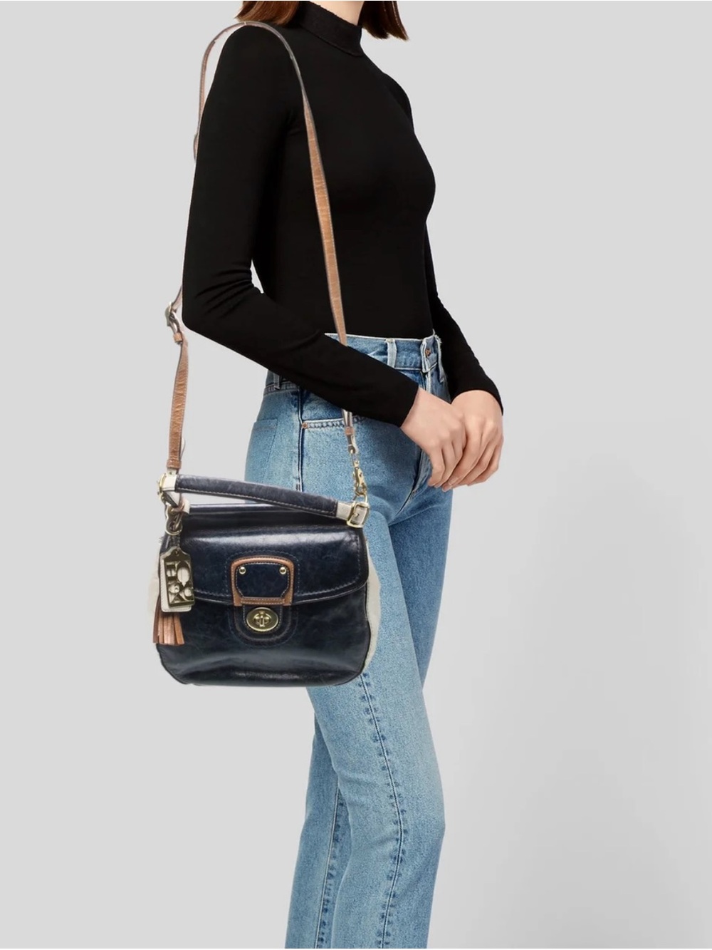 Leather Top Handle Bag - Picture 6 of 6